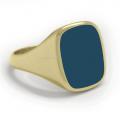 Gouden zegelring met zegelsteen 16x13 mm Gouden zegelring met zegelsteen 16x13 mm