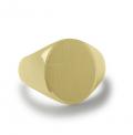 Gouden zegelring met zegel 14x11 mm Gouden zegelring met zegel 14x11 mm