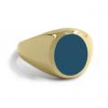 Gouden zegelring met zegelsteen 12x10 mm Gouden zegelring met zegelsteen 12x10 mm