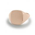Roségouden zegelring met zegel 13x11 mm Roségouden zegelring met zegel 13x11 mm
