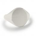 Zilveren zegelring met zegel 16x13 mm Zilveren zegelring met zegel 16x13 mm