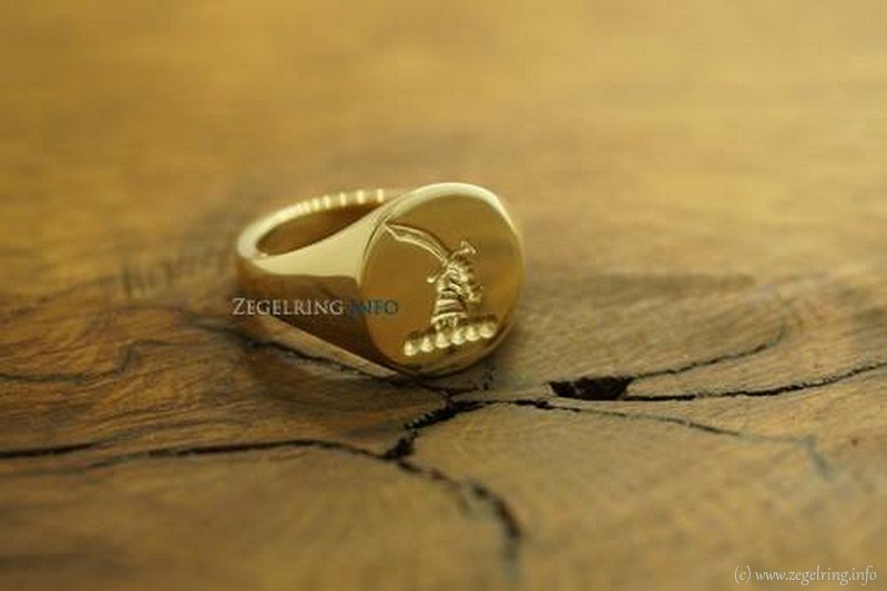 Belgische gebruikelijk helmteken ring