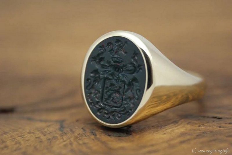 Heliotroop ringen klassieke zegelsteen maakten