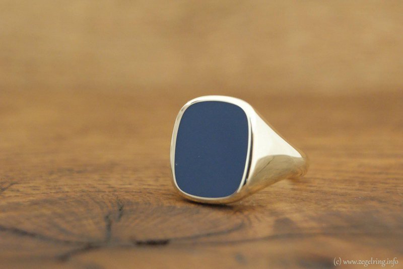 Herenring steenmaat sierlijke ring