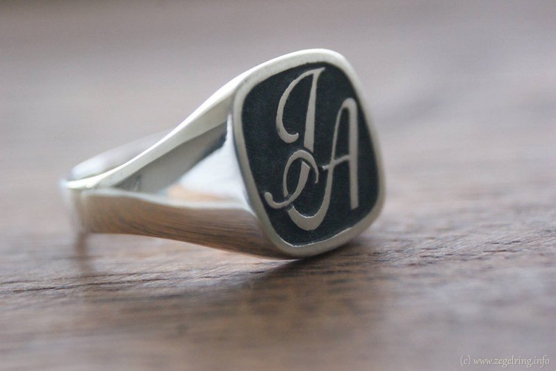 Ring monogrammen zegelring zegelringen herenzegelring