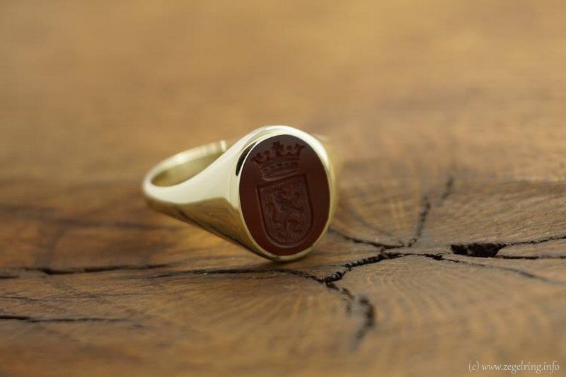 Ringen ring carneool zegelring gouden zegelringen