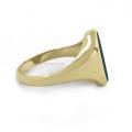 Gouden dameszegelring met zegelsteen 13x10 mm model