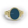 Gouden dameszegelring met zegelsteen 12x10 mm ring graveren