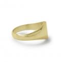 Gouden dameszegelring met zegel 9x7 mm model