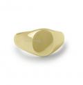 Gouden dameszegelring met zegel 9x7 mm Gouden dameszegelring met zegel 9x7 mm