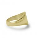 Gouden dameszegelring met zegel 12x10 mm model