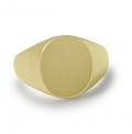 Gouden dameszegelring met zegel 12x10 mm ring graveren