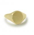 Gouden dameszegelring met zegel 11x9 mm Gouden dameszegelring met zegel 11x9 mm