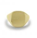 Gouden dameszegelring met zegel 13x11 mm ring graveren