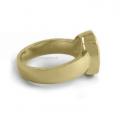 Gouden dameszegelring met zegelsteen 12x10 mm model