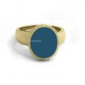 Gouden dameszegelring met zegelsteen 12x10 mm Gouden dameszegelring met zegelsteen 12x10 mm