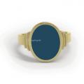 Gouden dameszegelring met zegelsteen 13x10 mm ring graveren