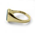 Gouden dameszegelring met zegelsteen 10x8 mm model
