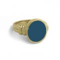 Gouden dameszegelring met zegelsteen 12x10 mm Gouden dameszegelring met zegelsteen 12x10 mm