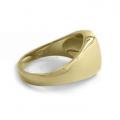 Gouden dameszegelring met zegelsteen 12x10 mm model