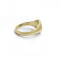 Gouden dameszegelring met zegel 9,5x8 mm model
