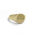 Gouden dameszegelring met zegel 9,5x8 mm Gouden dameszegelring met zegel 9,5x8 mm