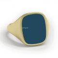 Gouden herenzegelring met zegelsteen 16x13 mm model