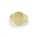 Gouden herenzegelring met zegel 14x11 mm ring graveren
