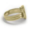 Gouden herenzegelring met zegelsteen 16x13 mm model