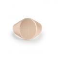 Roségouden herenzegelring met zegel 14x11 mm ring graveren