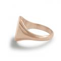 Roségouden herenzegelring met zegel 15x14 mm model