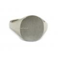 Witgouden dameszegelring met zegel 13x11 mm Witgouden dameszegelring met zegel 13x11 mm