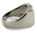 Witgouden herenzegelring met zegelsteen 16x13 mm model