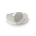 Zilveren dameszegelring met zegel 9x7 mm Zilveren dameszegelring met zegel 9x7 mm