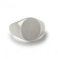 Zilveren dameszegelring met zegel 12x10 mm Zilveren dameszegelring met zegel 12x10 mm