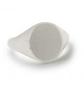 Zilveren dameszegelring met zegel 12x10 mm Zilveren dameszegelring met zegel 12x10 mm