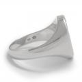 Zilveren herenzegelring met zegelsteen 16x13 mm model
