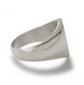Zilveren herenzegelring met zegel 16x14 mm model