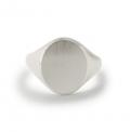 Zilveren herenzegelring met zegel 16x13 mm ring graveren