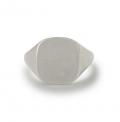 Zilveren herenzegelring met zegel 15x14 mm ring graveren