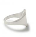 Zilveren herenzegelring met zegel 16x14 mm model