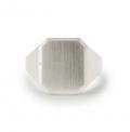Zilveren herenzegelring met zegel 16x14 mm ring graveren
