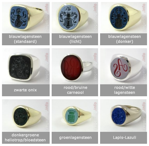 zegelring zegelstenen