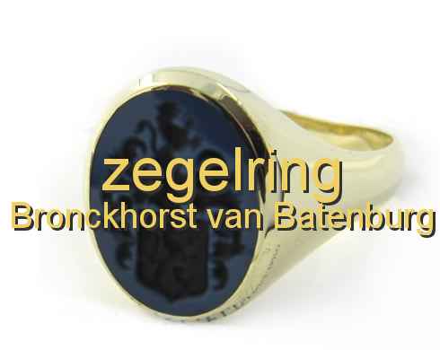 zegelring Bronckhorst van Batenburg