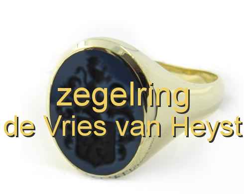 zegelring de Vries van Heyst