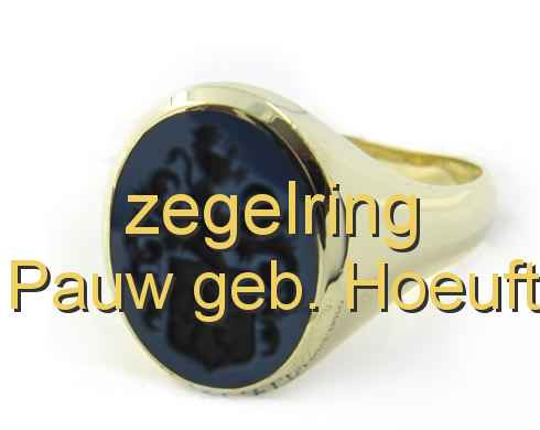 zegelring Pauw geb. Hoeuft