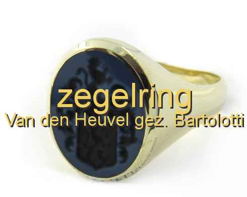 zegelring Van den Heuvel gez. Bartolotti