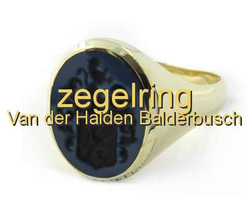 zegelring Van der Haiden Balderbusch