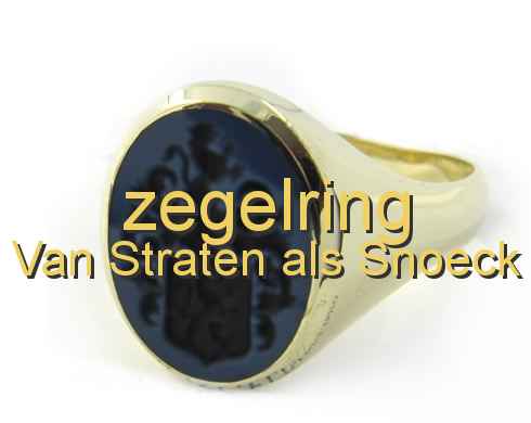 zegelring Van Straten als Snoeck